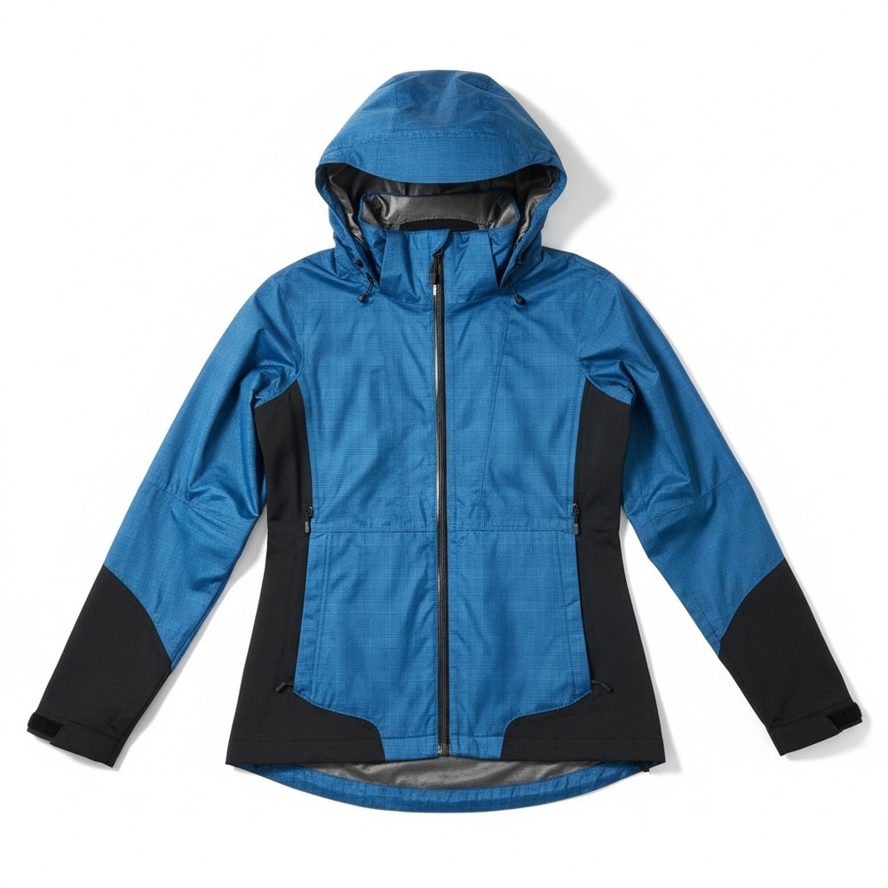 nau Women's Blue Black Lightweight Hooded‎ Outdoor Jacket Size S